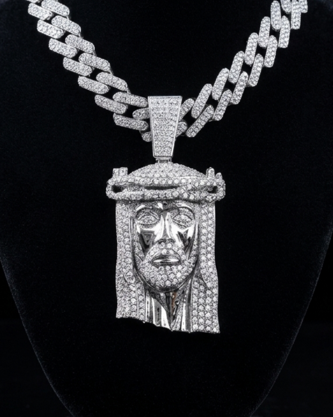 Jesus Full ice Silver